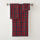 MacTavish Tartan Red en Blue Pset Bad Handdoek (Insitu)