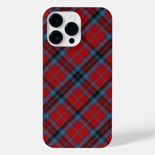 MacTavish Tartan Red en Blue Pset iPhone Hoesje (Achterkant)