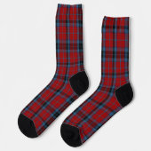 MacTavish Tartan Red en Blue Pset Sokken (Links)