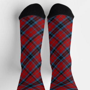 MacTavish Tartan Red en Blue Pset Sokken