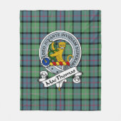 MacThomas Ancient Clan Badge Tartan Pset Fleece Deken (Voorkant)