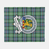 MacThomas Ancient Clan Badge Tartan Pset Fleece Deken (Voorkant (Horizontaal))