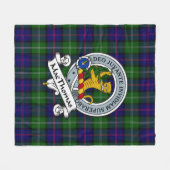 MacThomas Modern Clan Badge Tartan Pset Fleece Deken (Voorkant (Horizontaal))