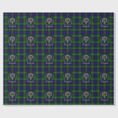 MacThomas Schotse Clan Tartan & Crest Cadeaupapier (Vlak)