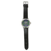MacThomas Schotse Clan Tartan & Crest Horloge (Vlak)