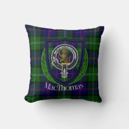 MacThomas Schotse Clan Tartan & Wapen Kussen