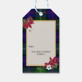 MacThomas Scottish Clan Tartan & Crest Cadeaulabel (Achterkant)