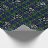 MacThomas Scottish Clan Tartan & Crest Cadeaupapier (Hoek)