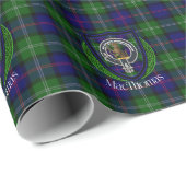 MacThomas Scottish Clan Tartan & Crest Cadeaupapier (Rol Hoek)