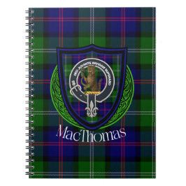 MacThomas Scottish Clan Tartan & Crest Notitieboek