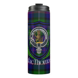 MacThomas Scottish Clan Tartan & Crest Thermosbeker