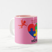 MacTown Autisme Bewustzijn, Tweekleurige Koffiemok (Voorkant links)
