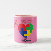 MacTown Autisme Bewustzijn, Tweekleurige Koffiemok (Center)