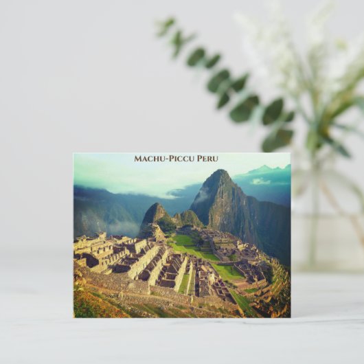 Macu-Piccu Peru Briefkaart (Staand voorkant)
