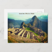 Macu-Piccu Peru Briefkaart (Voorkant / Achterkant)