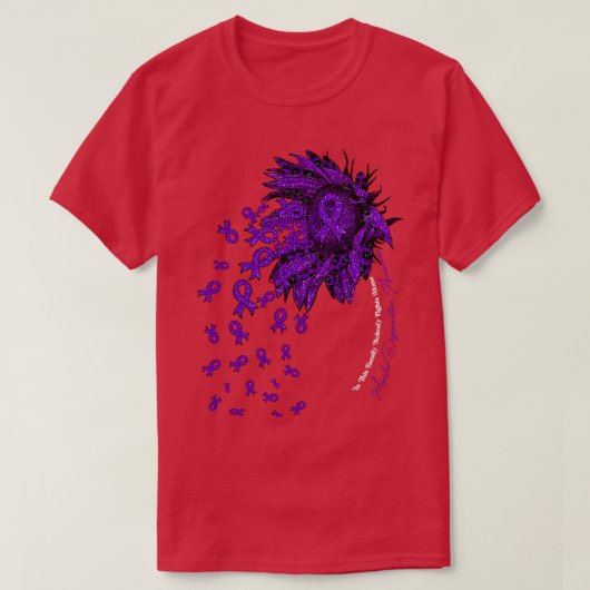 Maculadegeneratie Bewustzijn zonnebloem niemand fi T-shirt (Design voorkant)