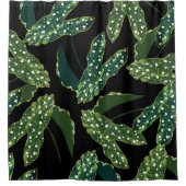 Maculata Spotted Begonia Boho Chic Shower Curtain Douchegordijn (Voorkant)