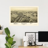 Macungie, PA Panorama - 1893 Poster (Thuiskantoor)