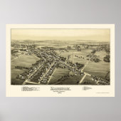 Macungie, PA Panorama - 1893 Poster (Voorkant)