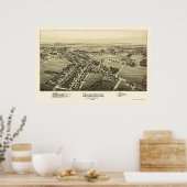 Macungie, PA Panorama - 1893 Poster (Keuken)