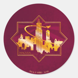 MACUSA™ grafische kaart Ronde Sticker