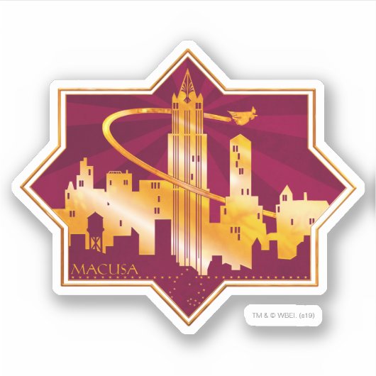 MACUSA™ grafische kaart Sticker (Voorkant)