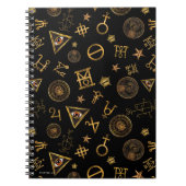 MACUSA™ Magic Symbols And Crests Pattern Notitieboek (Voorkant)