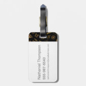 MACUSA™ Magische Symbolen en Creeert Patroon Bagagelabel (Achterkant verticaal)