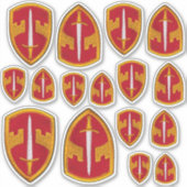 MACV SOG Vietnam Oorlogsveteranen Contour Sticker (Voorkant)