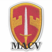 MACV Vietnam Oorlogsveteranen voeren Sticker uit (Voorkant)