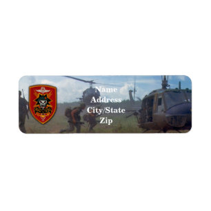 Macvsog-nummer Vietnam War Address Etiket