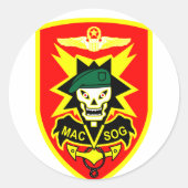 MACVSOG RONDE STICKER (Voorkant)