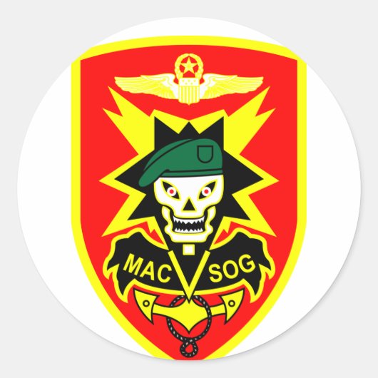 MACVSOG RONDE STICKER (Voorkant)