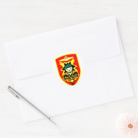 MACVSOG RONDE STICKER (Envelop)