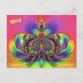 MACY ~ 3D-ontwerppatroon ~ Multikleuren Briefkaart (Voorkant)