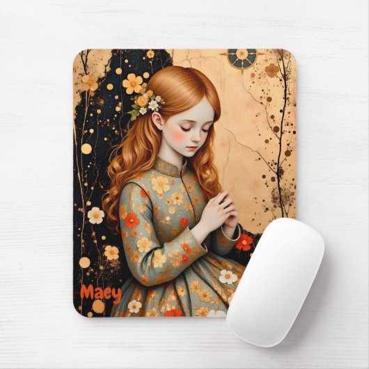 MACY ~ Elegant  Meisje ~ Mousepad Muismat (Met muis)