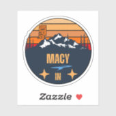 Macy, Indiana Sticker (Vel)