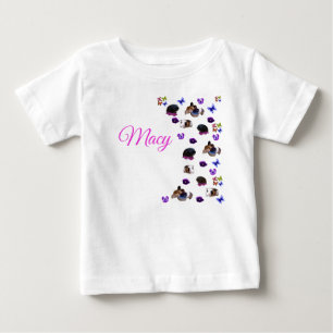 Macy, naam, met cavia's en viooltjes,