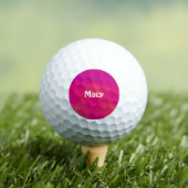 MACY ~ Shades of Pink patterned Golf Ball - uniek Golfballen (Insitu Shirt)