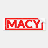 Macy Stamp Bumpersticker (Voorkant)