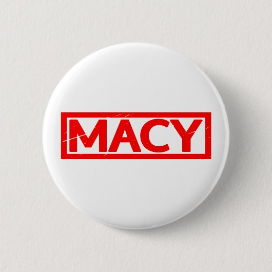 Macy Stamp Ronde Button 5,7 Cm (Voorkant)