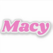 Macy Sticker (Voorkant)