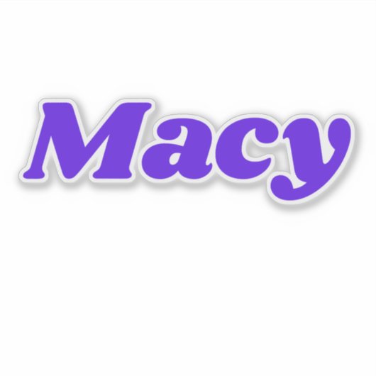 Macy Sticker (Voorkant)