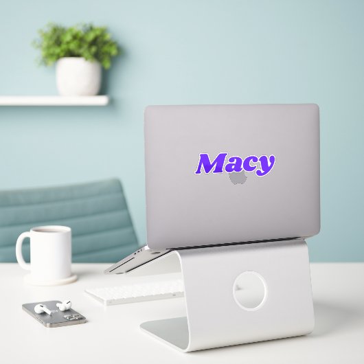 Macy Sticker (Laptop op bureau)