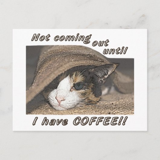 Macy wil koffie om Kaart te posten (Voorkant)