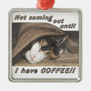Macy wil ook koffie metalen ornament