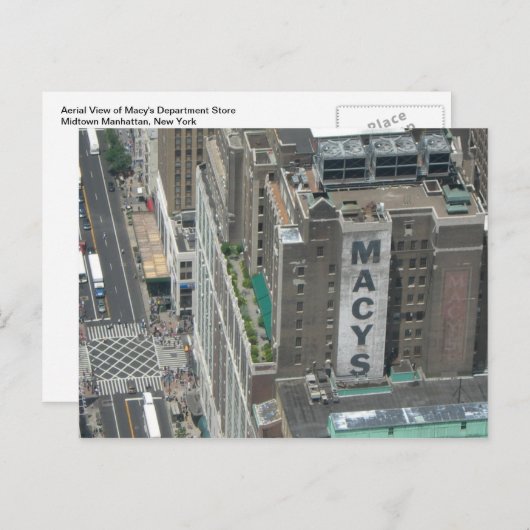 Macy's Department Store Briefkaart (Voorkant / Achterkant)