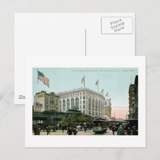 Macy's Department Store, New York Briefkaart (Voorkant / Achterkant)