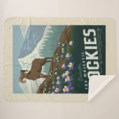 Macy's Flower Show | Rockies Sherpa Deken (Voorkant (horizontaal))