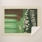 Macy's Flower Show | zuidoosten Sherpa Deken (Voorkant (horizontaal))